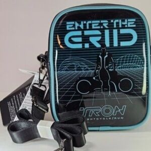 Loungefly Disney Parks Tron Lightcycle Run Crossbody Bag Glow in Dark